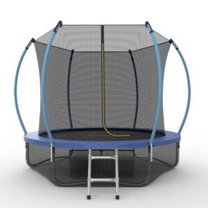 11 - EVO JUMP Internal 10ft (Blue) + Lower net. Батут с внутренней сеткой и лестницей, диаметр 10ft (синий) + нижняя сеть.