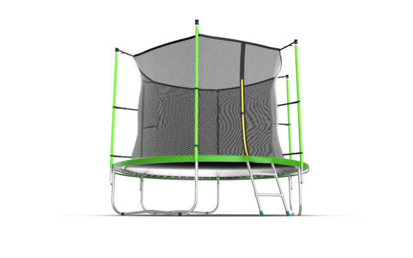 6 - EVO JUMP Internal 10ft (Green) Батут с внутренней сеткой и лестницей, диаметр 10ft (зеленый).