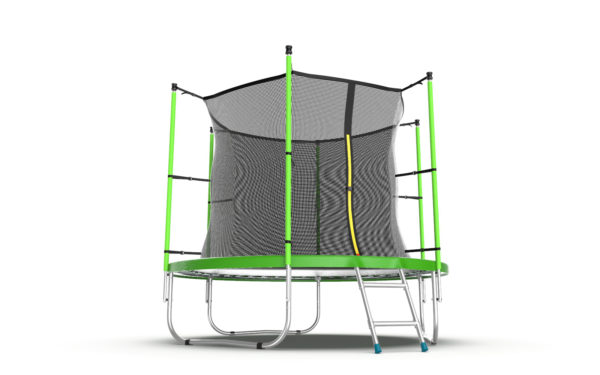5 - EVO JUMP Internal 8ft (Green) Батут с внутренней сеткой и лестницей, диаметр 8ft (зеленый).