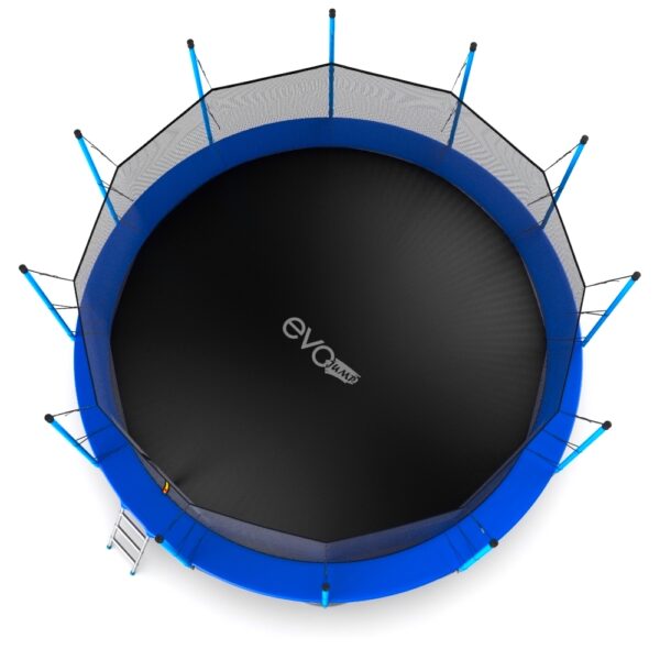 4 - EVO JUMP Internal 16ft (Blue) Батут с внутренней сеткой и лестницей, диаметр 16ft (синий).
